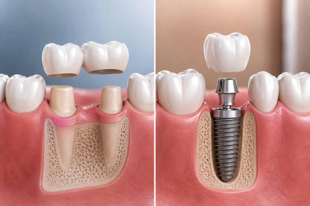 Is It Better to Have a Bridge or an Implant? Complete Guide 2026